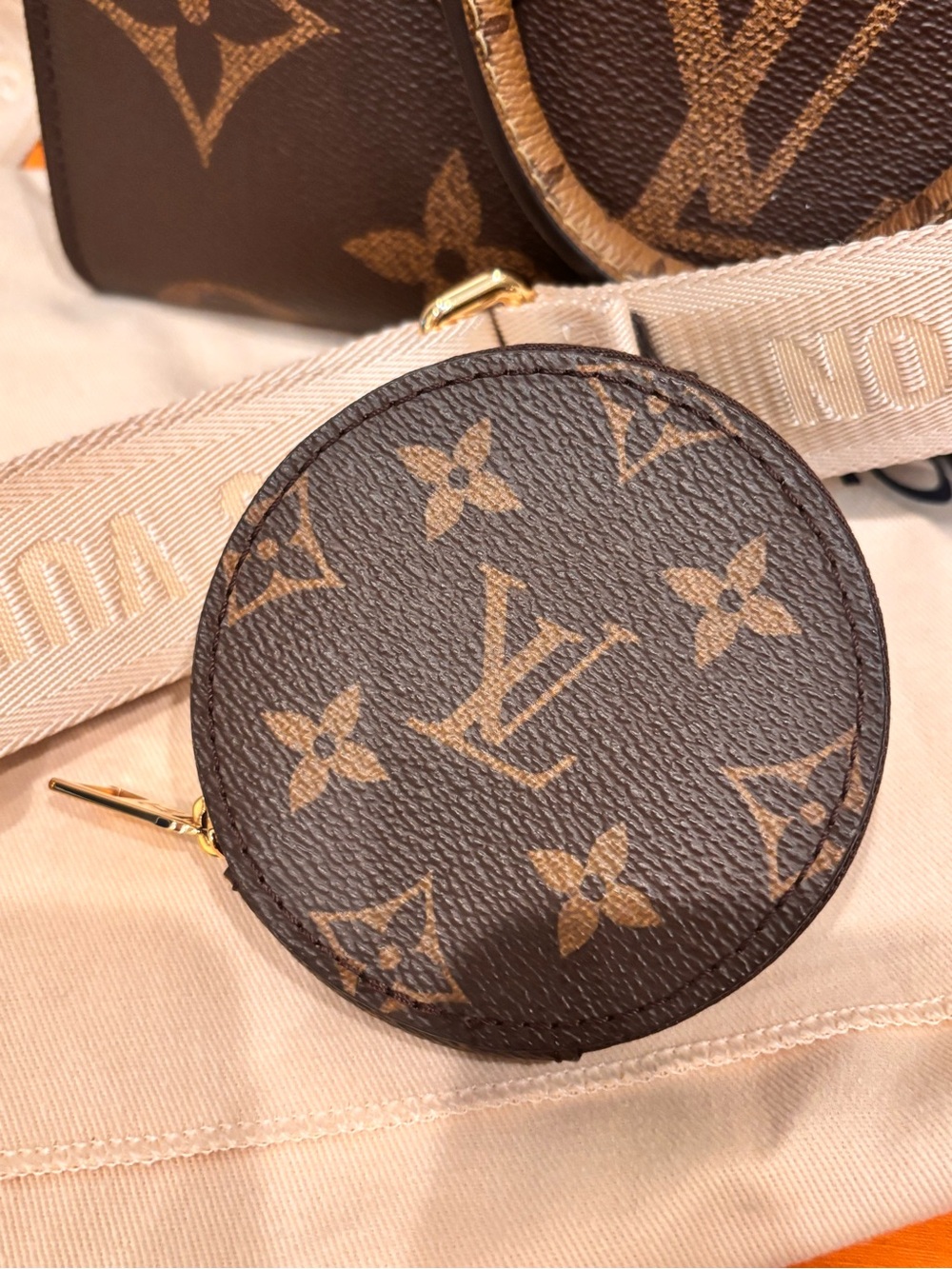 Louis Vuitton On the Go EW in Giant Reverse Monogram - Picture 14 of 15